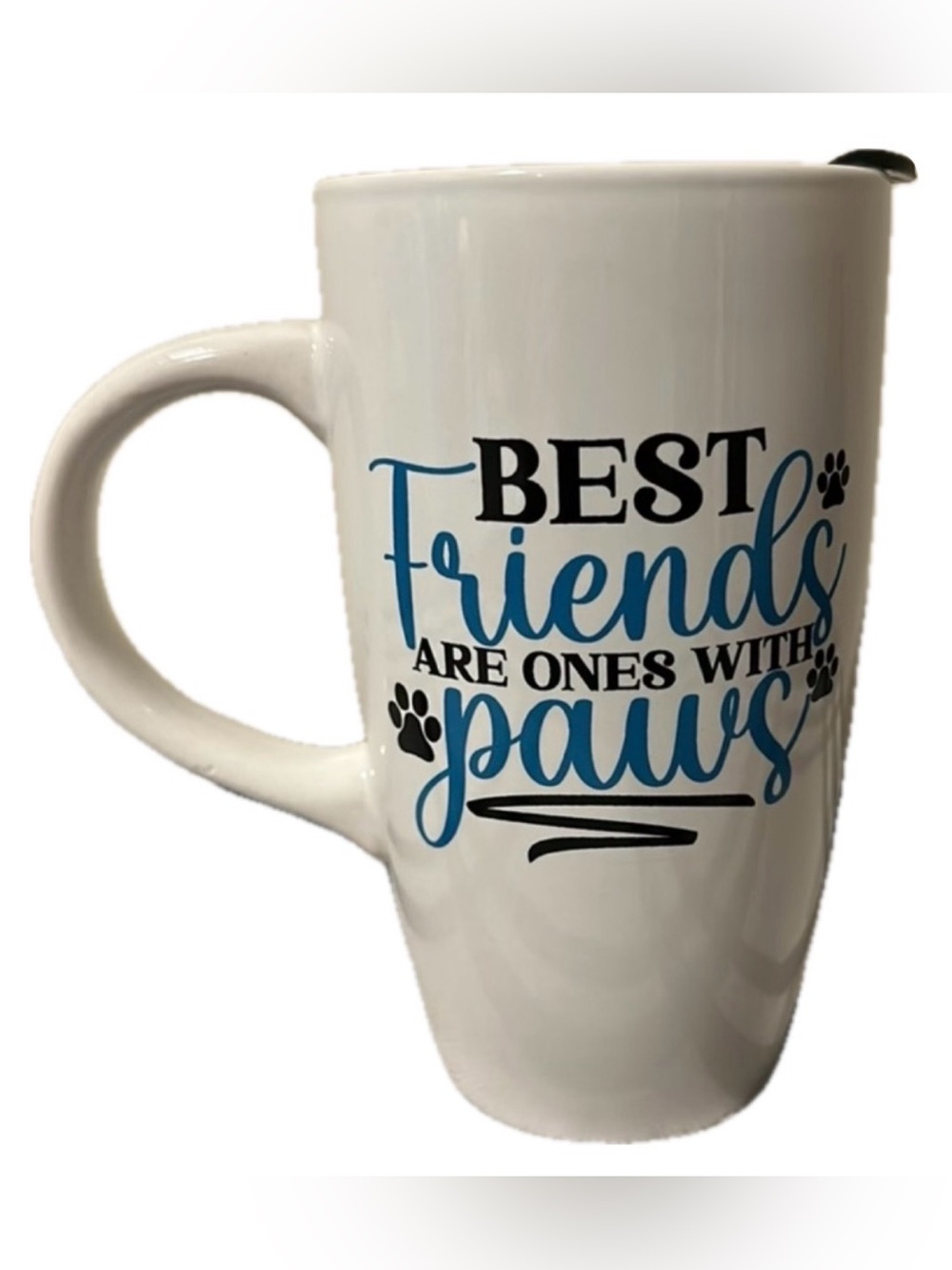 "Best Friends Are Ones With Paws" 20oz. Travel Mug~NWOT - Picture 4 of 9